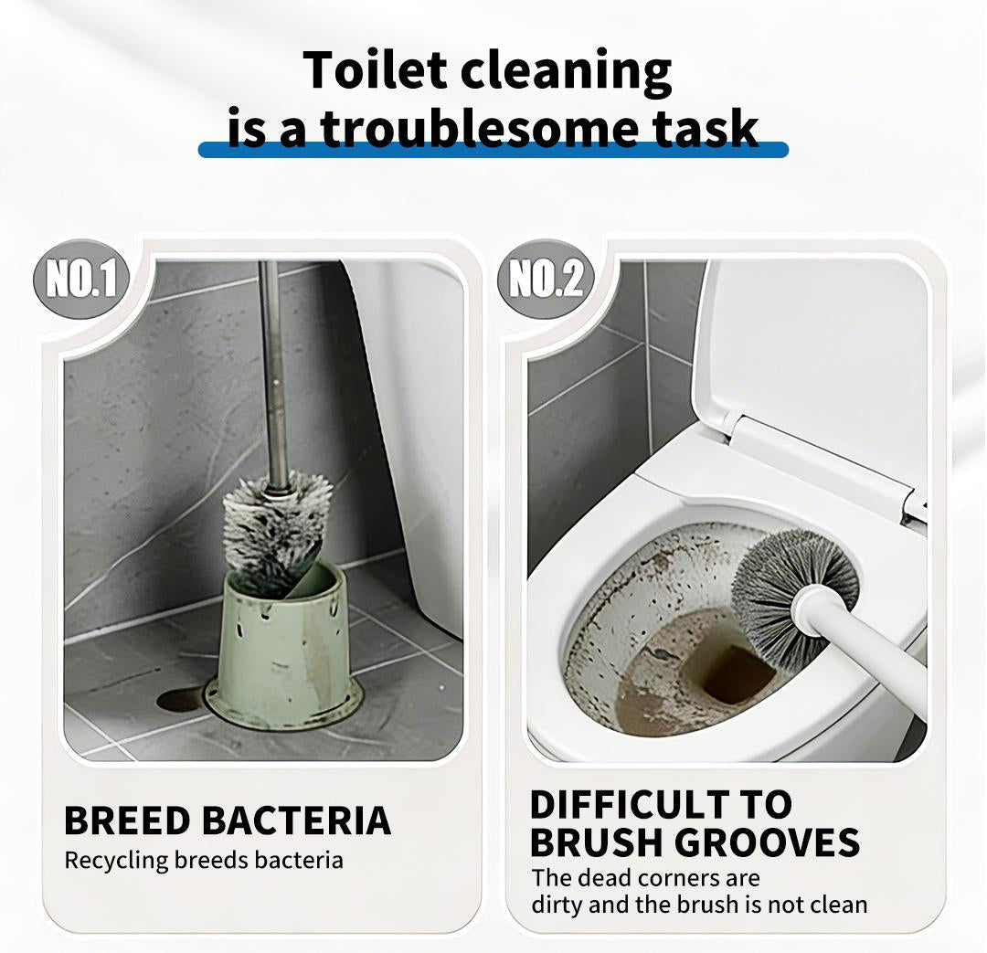 Disposable Toilet Brush Kit