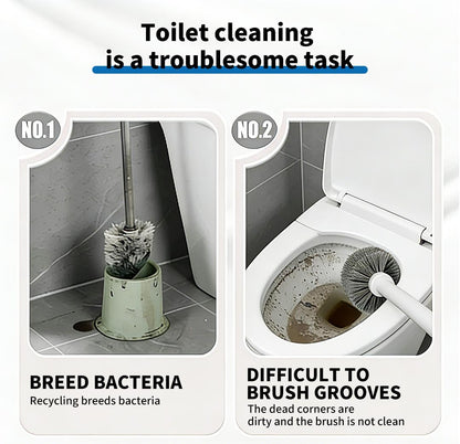 Disposable Toilet Brush Kit