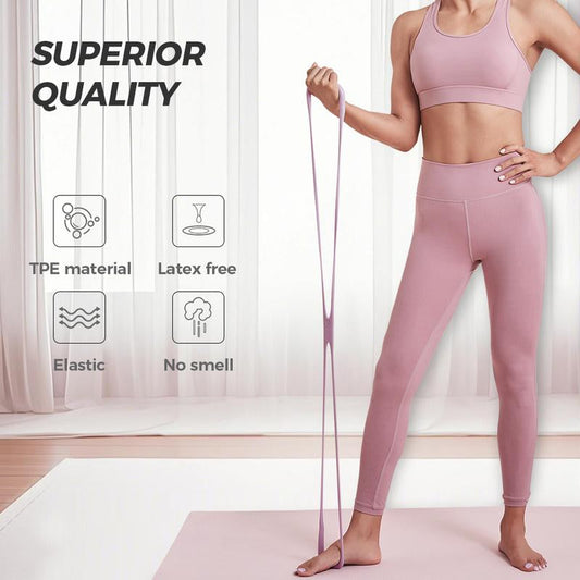 🔥20%OFF TODAY ONLY!Figure 8 Resistance Bands for Women – 8-Shaped TPE, Latex-Free