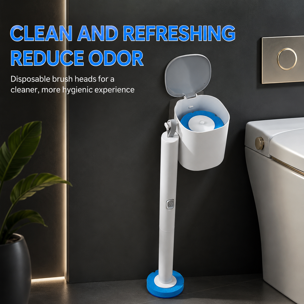Disposable Toilet Brush Kit