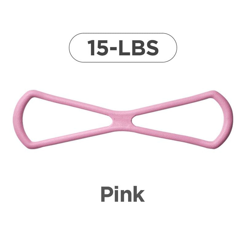 🔥20%OFF TODAY ONLY!Figure 8 Resistance Bands for Women – 8-Shaped TPE, Latex-Free
